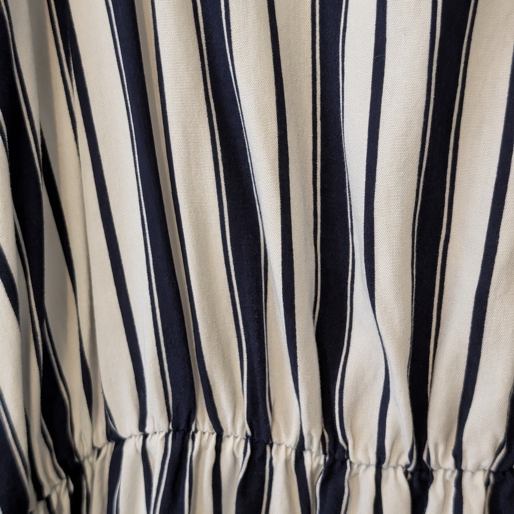 Gianni Bini Lookalike Navy/White Striped Tank Strap Maxi Dress Women's S/M - Picture 4 of 5
